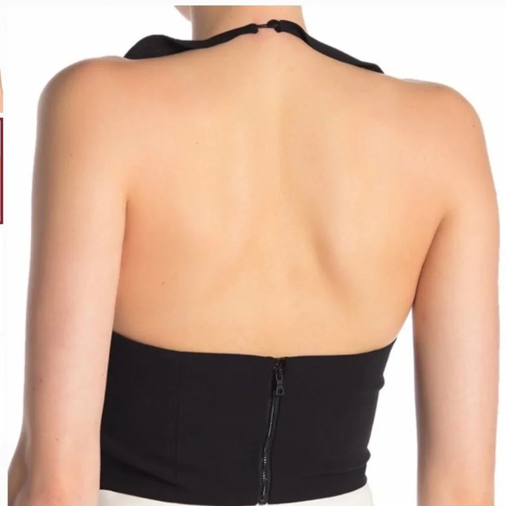 New❣️ Alice + Olivia Dannette Ruffled Crop Top - Picture 3 of 5